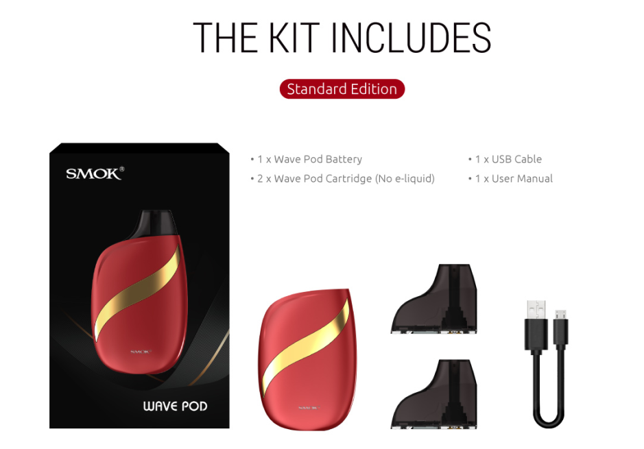 SMOK Wave - The Kit Includes