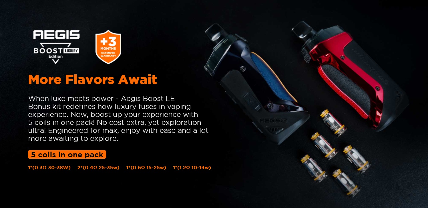 Aegis Boost LE Bonus Kit - With 5 coils