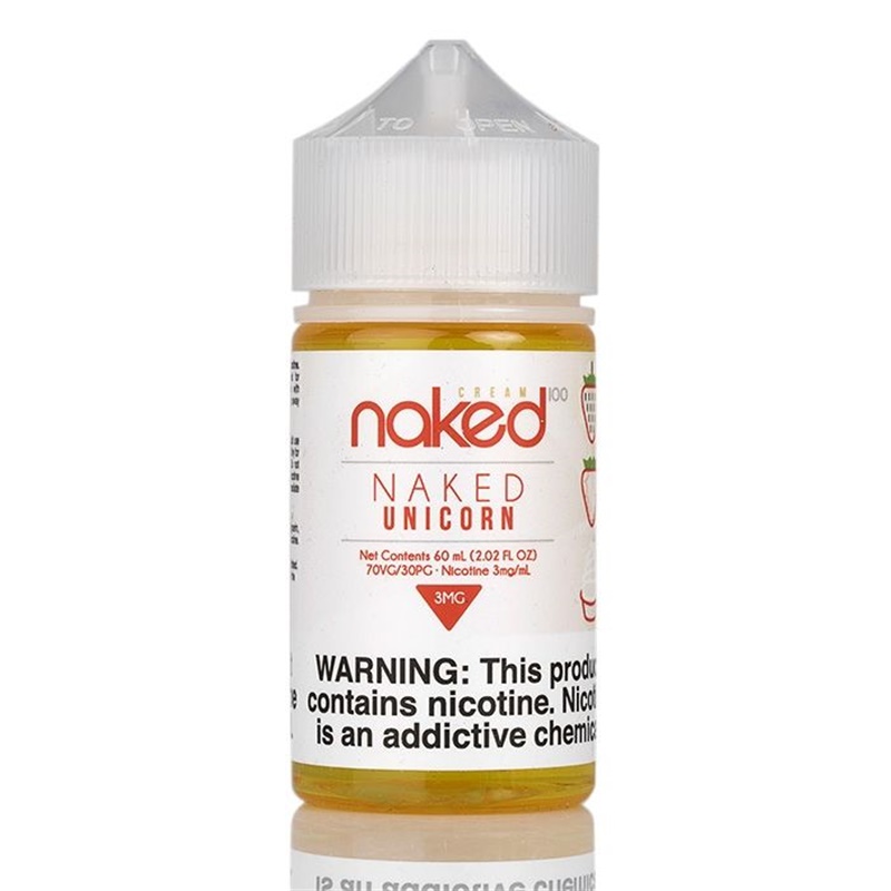 Naked 100 Cream Strawberry Naked Unicorn E Juice 60ml Vapesourcing