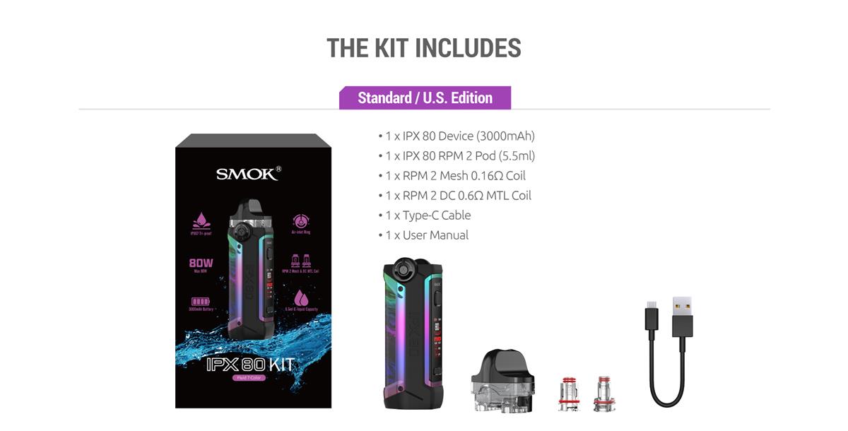 SMOK IPX 80 Standard Edition Includes