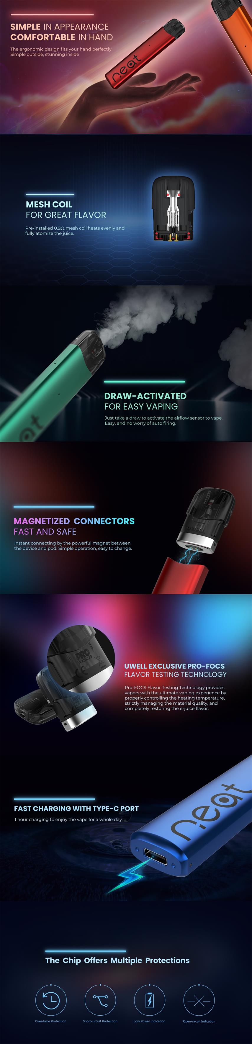 Uwell Yearn Neat 2 Pod System Kit 520mAh