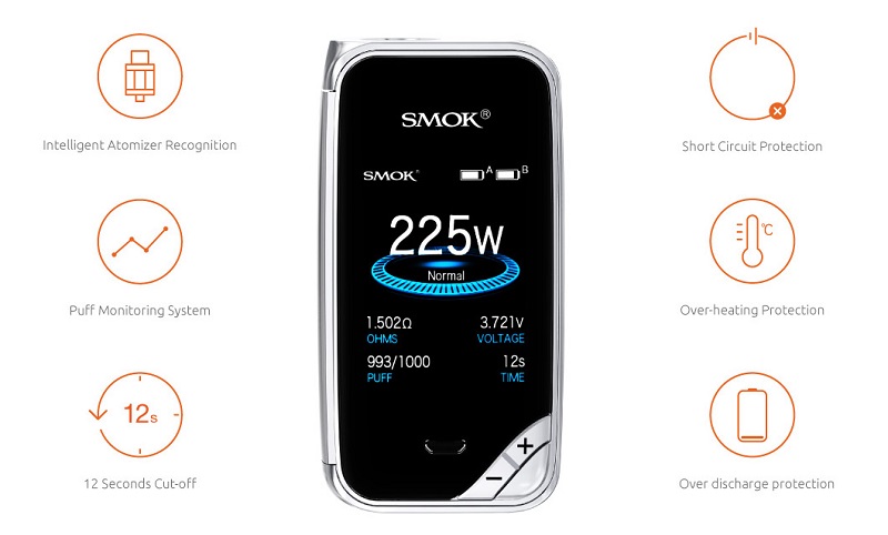 SMOK X-PRIV mod Protections