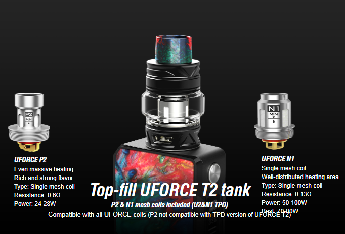 Kit with Uforce T2 Tank