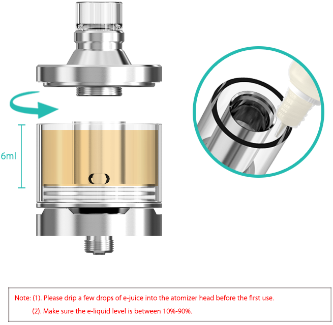 Wismec Vicino D30 Atomizer in VapeSourcing