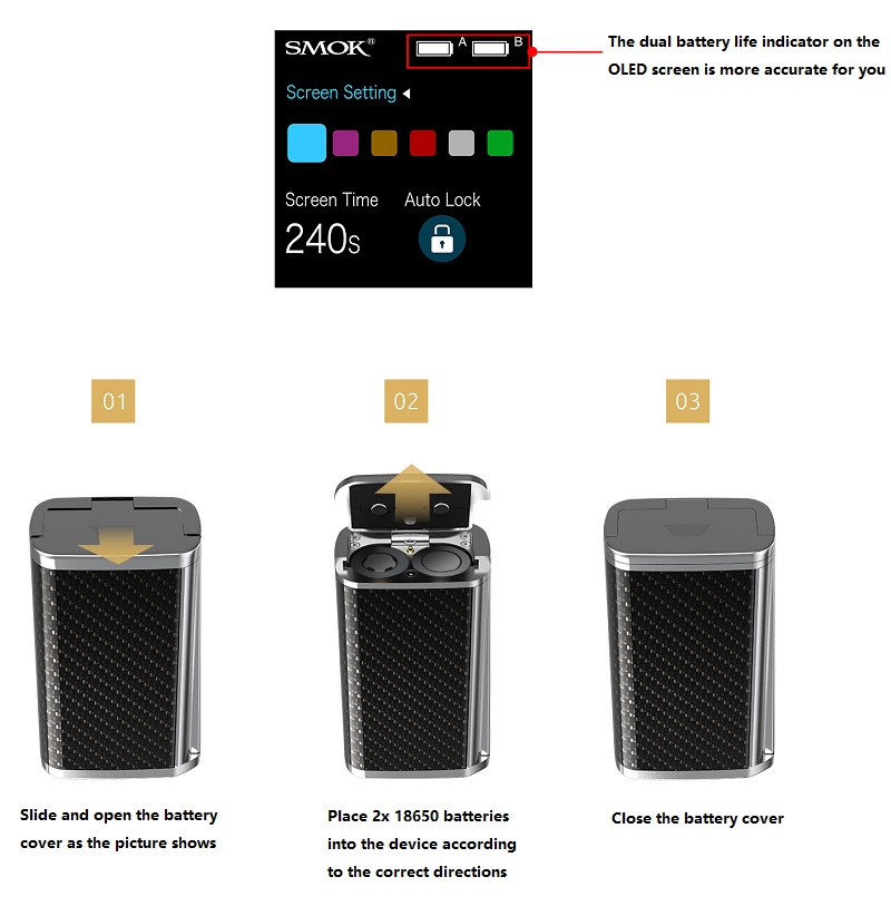 SMOK Majesty Carbon Fiber Box Mod