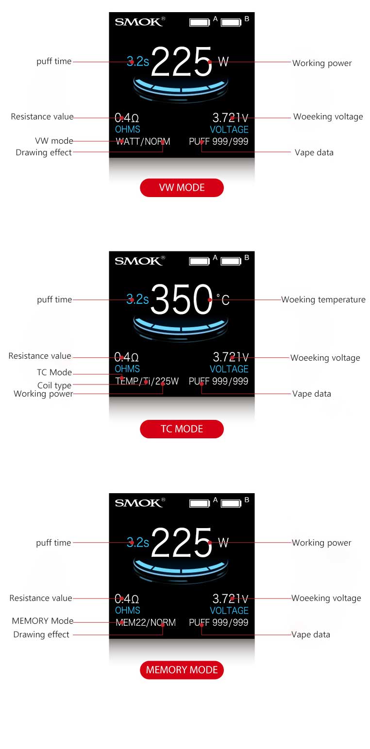 SMOK ProColor TC Box Mod 225W