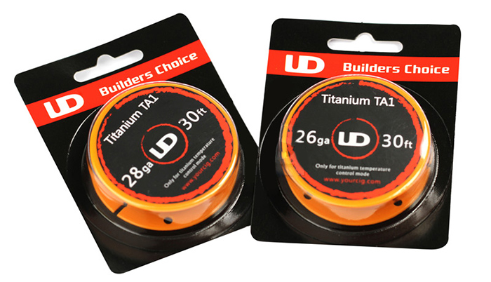 UD 30ft Titanium TA1 26ga/28ga Coil in Vapesourcing