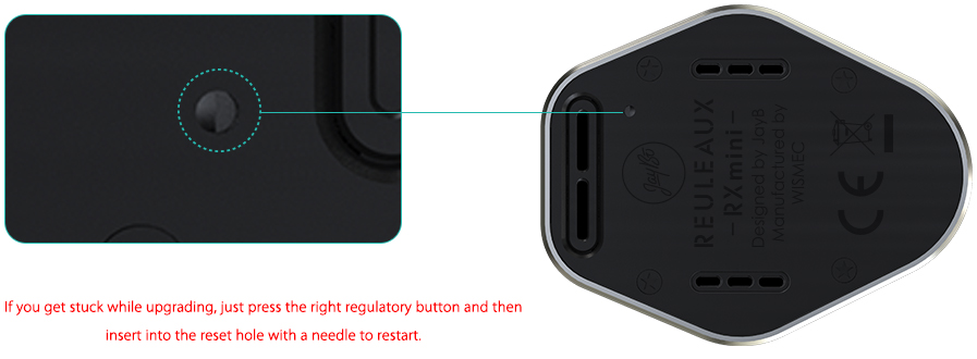 how to reset wismec reuleaux rxmini tc mod