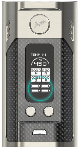 new wismec reuleaux rx300 tc box mod-carbon fiber