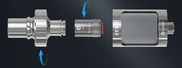 the e-juice filling bottom feeding system of cubis tank in vapesourcing